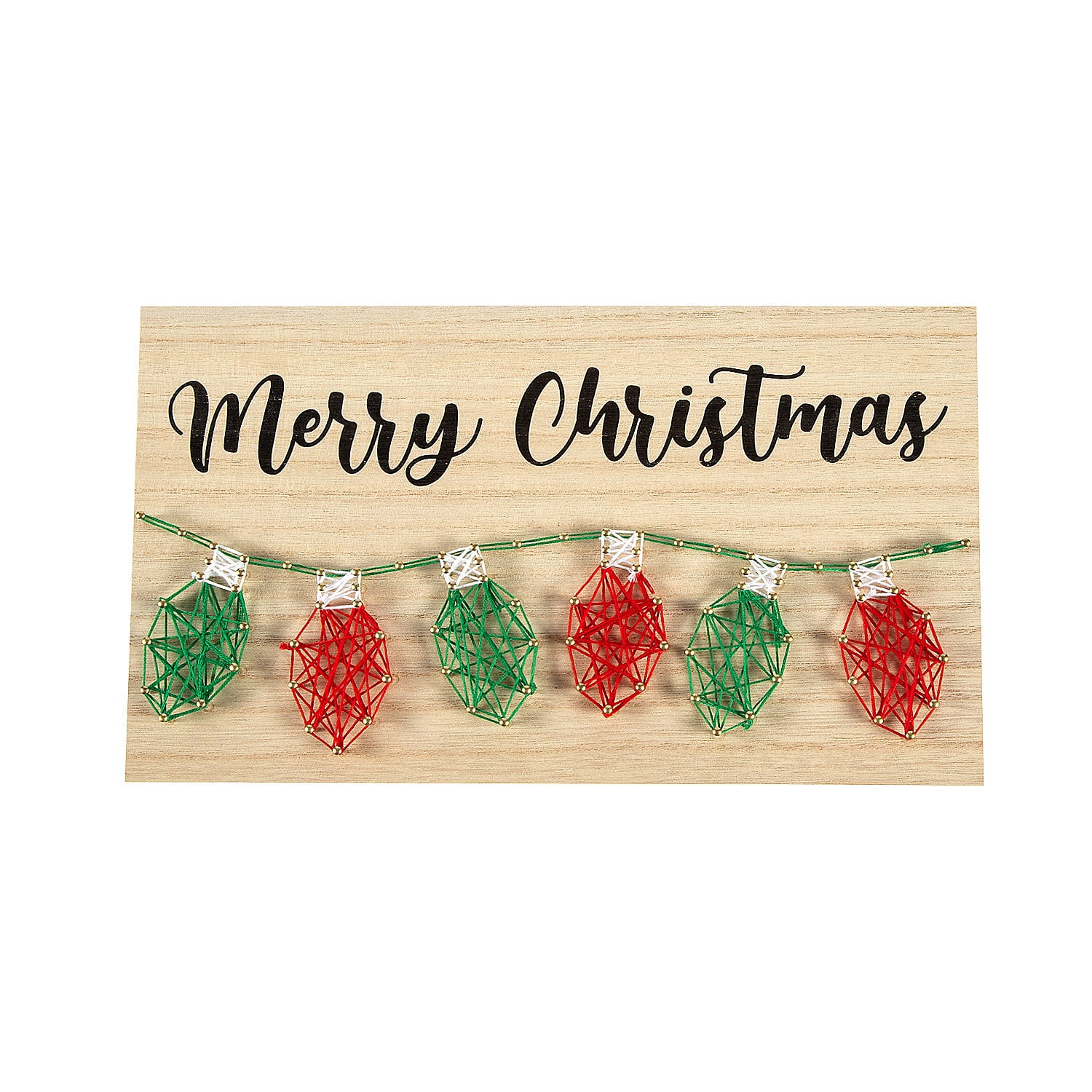 Christmas Lights String Art Craft , Craft Kits, Christmas, 1 Pieces