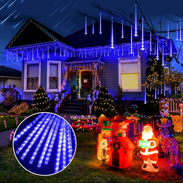Christmas Lights, String Lights Outdoor, Meteor Shower Lights Outdoor