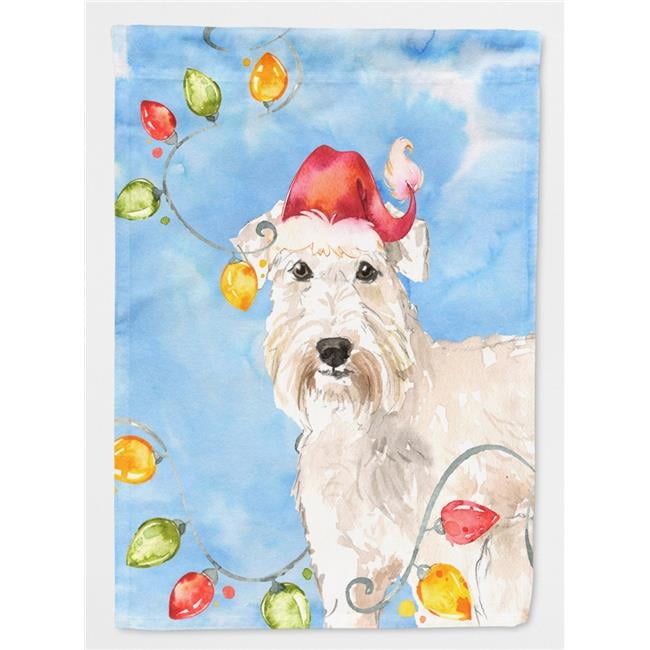 Christmas Lights Wheaten Terrier Garden Size Flag