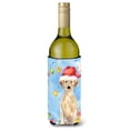 thumbnail image 1 of Christmas Lights Yellow Labrador Retriever Wine Bottle Beverage Insulator Hugger, 1 of 1
