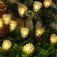 thumbnail image 1 of Christmas Lights,YgkuHd 16.4ft 20LED Pinecone String Lghts Solar Energy Eight Function Flashing Pinecone Modeling Atmospheres String Lights Holiday Decoration Color Lights Holiday Products Gifts, 1 of 8