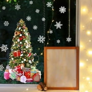 Family Wall Sticker CHRISTMAS Stickers Christmas Glass Stickers Window  Decoration Snowflake Stickers Window Stickers Double Sided Stickers for Kids  Room 