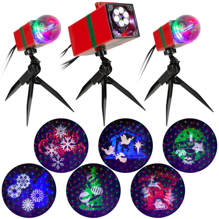 Gemmy Lightshow Swirling Multicolor LED Stars Christmas Indoor/Outdoor Light Show Projector Gemmy Lightshow Swirling Multicolor LED Stars Christmas Indoor/Outdoor Light Show Projector