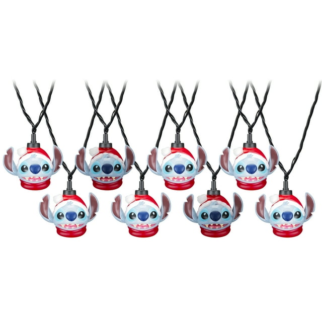 Christmas Lightshow Projector Lights Holiday Lighting Stitch with Santa Hat Christmas Lights