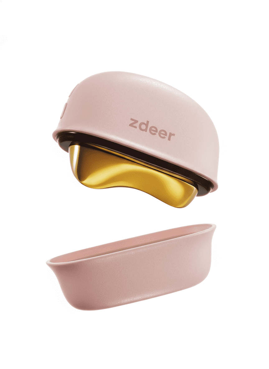 Christmas Limited Edition -ZDEER Heated Gua Sha FacialTool with Red Light Therapy & Soothing VibrationSculpting, Lifting & Holiday Glow Gift