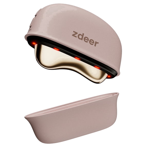 Zdeer LED Red Light Therapy Facia& Neck Massager Heated Gua Sha Facial Sculpting Device with Vibration for Firming & Lifting, Perfect Christmas & Valentines Day Gift for Her