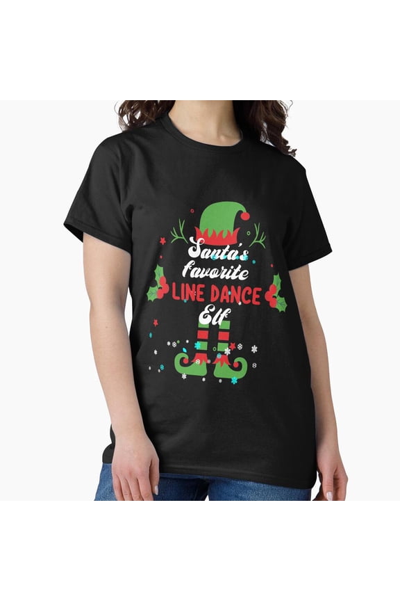 Christmas Line dance - Line Dancing H4907, for Unisex – Extended Sizes Up to 5XL