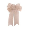Christmas Linen Bow Christmas Wreath Decoration Bow Christmas Tree