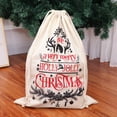 thumbnail image 1 of Christmas Linen Santa Sack-Large Christmas Canvas Gift Bag-Christmas Storage Bag Sack Xmas Package Storage For Christmas Party Supplies Home Festival Holiday Home Decor(25.2*18.5in), 1 of 8