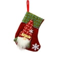 thumbnail image 1 of Christmas Linen Stocking Bulk 5.9"x7.87" Xmas Stockings 3D Gift Card Bag Holder Santa Claus Candy Xmas Hanging Stockings for Christmas Tree Ornament Decorations Gift Holder(Red), 1 of 6