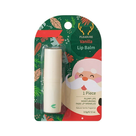 Christmas Lip Balms, Natural Balms Moisturizing Lip Balm for Dry Cracked Lips Christmas Party Gifts Stocking Stuffers for Women Men Girl Staff Coworkers Teacher, Vanilla