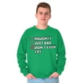 thumbnail image 1 of Christmas List Naughty Bad Didn't Try Sweatshirt for Men or Women Brisco Brands L, 1 of 6