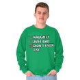 thumbnail image 1 of Christmas List Naughty Bad Didn't Try Sweatshirt for Men or Women Brisco Brands S, 1 of 6