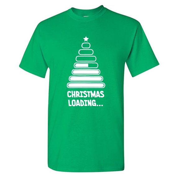 Christmas Loading Sarcastic Humor Graphic Tees Gift For Mens Novelty Funny T Shirt