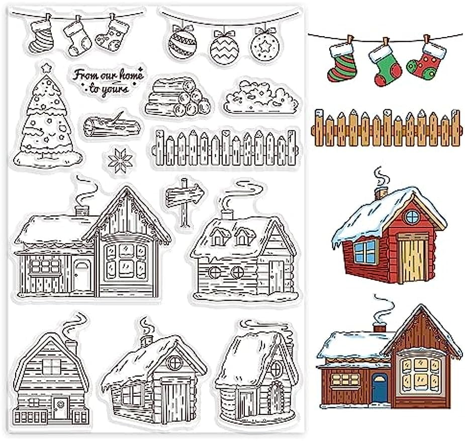  Lapoo Stamps and Dies for Card Making, Christmas Dress DIY  Scrapbooking Arts Crafts, Metal Cutting Dies Clear Stamps Sets Arts  Supplies Silicone Gifts for Christmas, Thanksgiving, Halloween (SC048) :  Arts