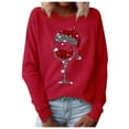 thumbnail image 1 of KDFJPTH Christmas Long Sleeve Hoodie For Women Oversized Women, 1 of 4