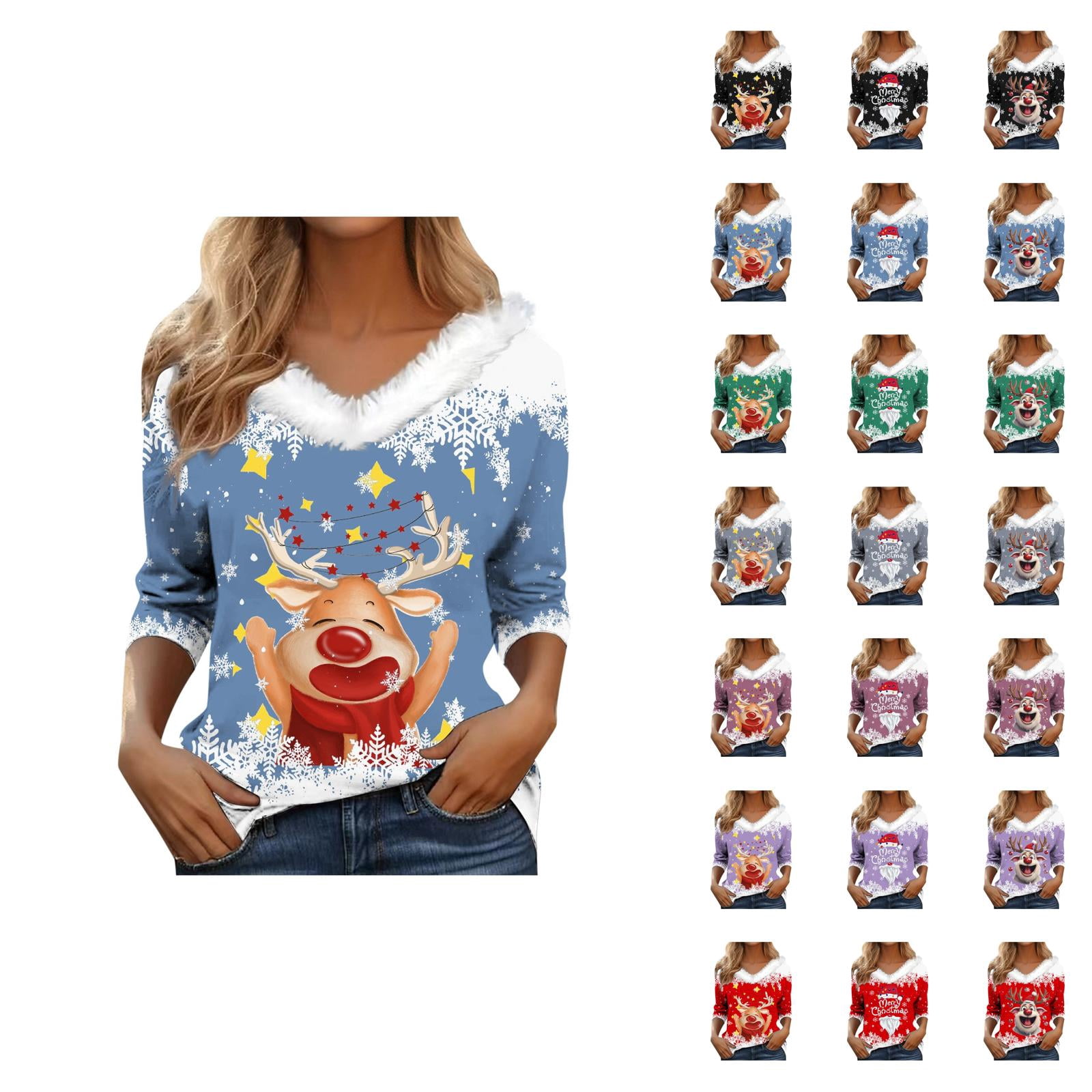 Holiday Graphic Long Sleeve Top main image 1