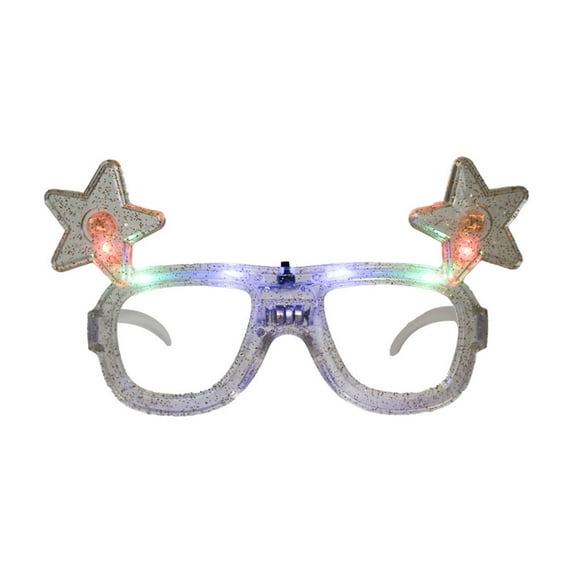 Christmas Luminous LED Glasses Adult Children Party Quirky Accessories Photo Props Frames Suitable For Festive Birthday Christmas Party Supplies Role Playing