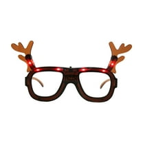 Christmas Luminous LED Glasses Adult Children Party Quirky Accessories Photo Props Frames Suitable For Festive Birthday Christmas Party Supplies Role Playing