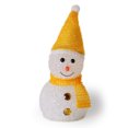 thumbnail image 1 of Christmas Luminous LED Snowman Decoration - Warm White Light Holiday Figurine for Tabletop Display - Festive Party Props & Small Gifts, Christmas Snowman Desktop Decoration Scene, 1 of 5