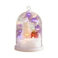 thumbnail image 1 of Christmas Luminous Snow Globe with Xmas Tree Ornament, Small Night Lights Tabletop for Winter Home Wonderland Party Decor, 1 of 6