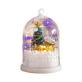 thumbnail image 1 of Christmas Luminous Snow Globe with Xmas Tree Ornament, Small Night Lights Tabletop for Winter Home Wonderland Party Decor, 1 of 6