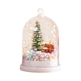 thumbnail image 1 of Christmas Luminous Snow Globe with Xmas Tree Ornament, Small Night Lights Tabletop for Winter Home Wonderland Party Decor, 1 of 6