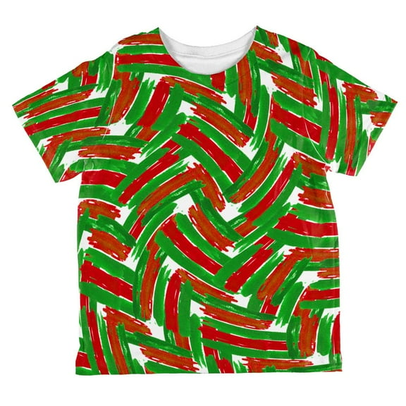 Christmas Madness Crazy Ugly Marker Swirl All Over Toddler T Shirt Multi 2T