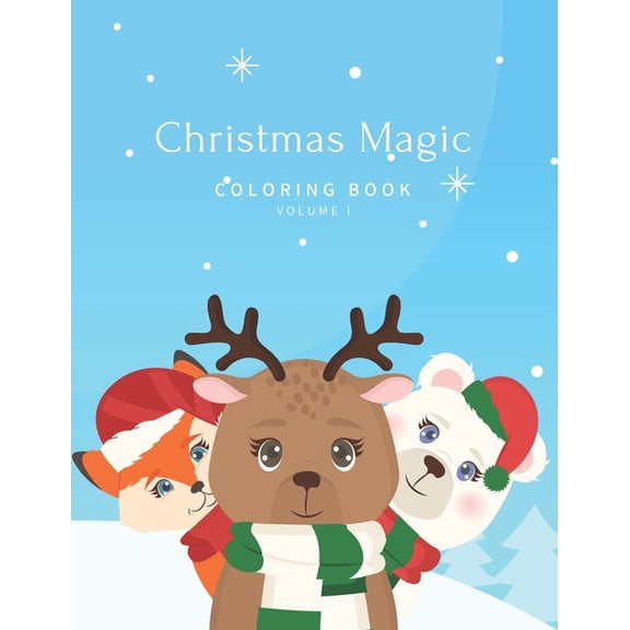 Christmas Magic Coloring Book Volume I : Beautiful Holiday Designs (Paperback)