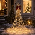 thumbnail image 1 of Christmas Magic Key Cascade Solar Yard Light Decor, Solar Garden Stake Light Display with Magic Key & Star Fountain Design, Waterproof Warm LED Cascading Light for Patio Garden Lawn Yard Decorations, 1 of 5