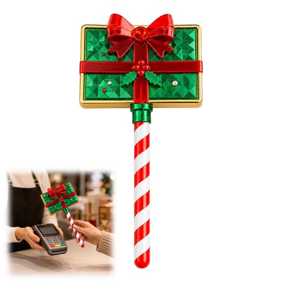 Christmas Magic Payment Wand,Festive Christmas Gift Wand Decor Contactless Pay Festive Holiday Checkout Tool