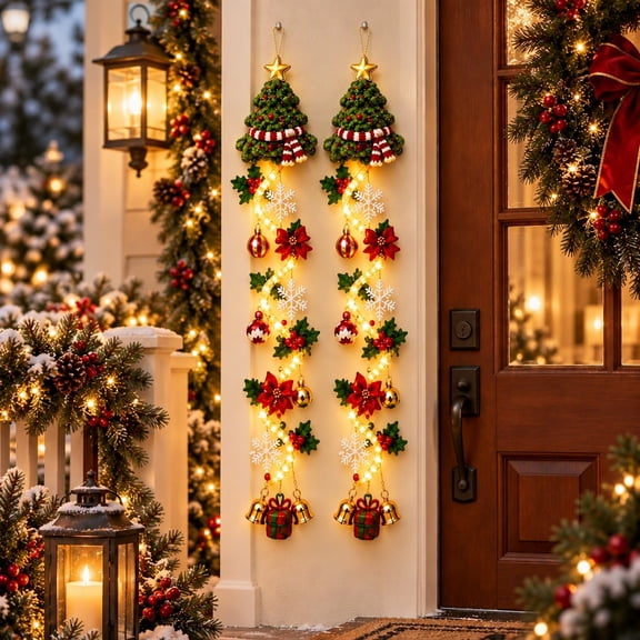 Christmas Magic Trail Wall Light Christmas Wall Decorations Magical Christmas Wall Light Glowing Christmas Door Hanger
