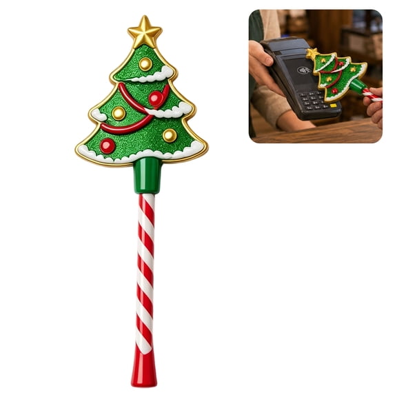 Christmas Magic Wand,Christmas Generic Credit Card Wand, Funny Christmas Payment Magic Wand For Retail Stores, Cafes, Christmas Events & Festive Shopping