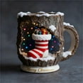thumbnail image 1 of Christmas Magic Woodland Crackle Mug - Festive Holiday Mug with Crackle Glaze Finish, Charming Woodland-themed Drinkware for Christmas Celebrations, Perfect for Hot Cocoa, 4.3*3.7in, E, 1 of 8