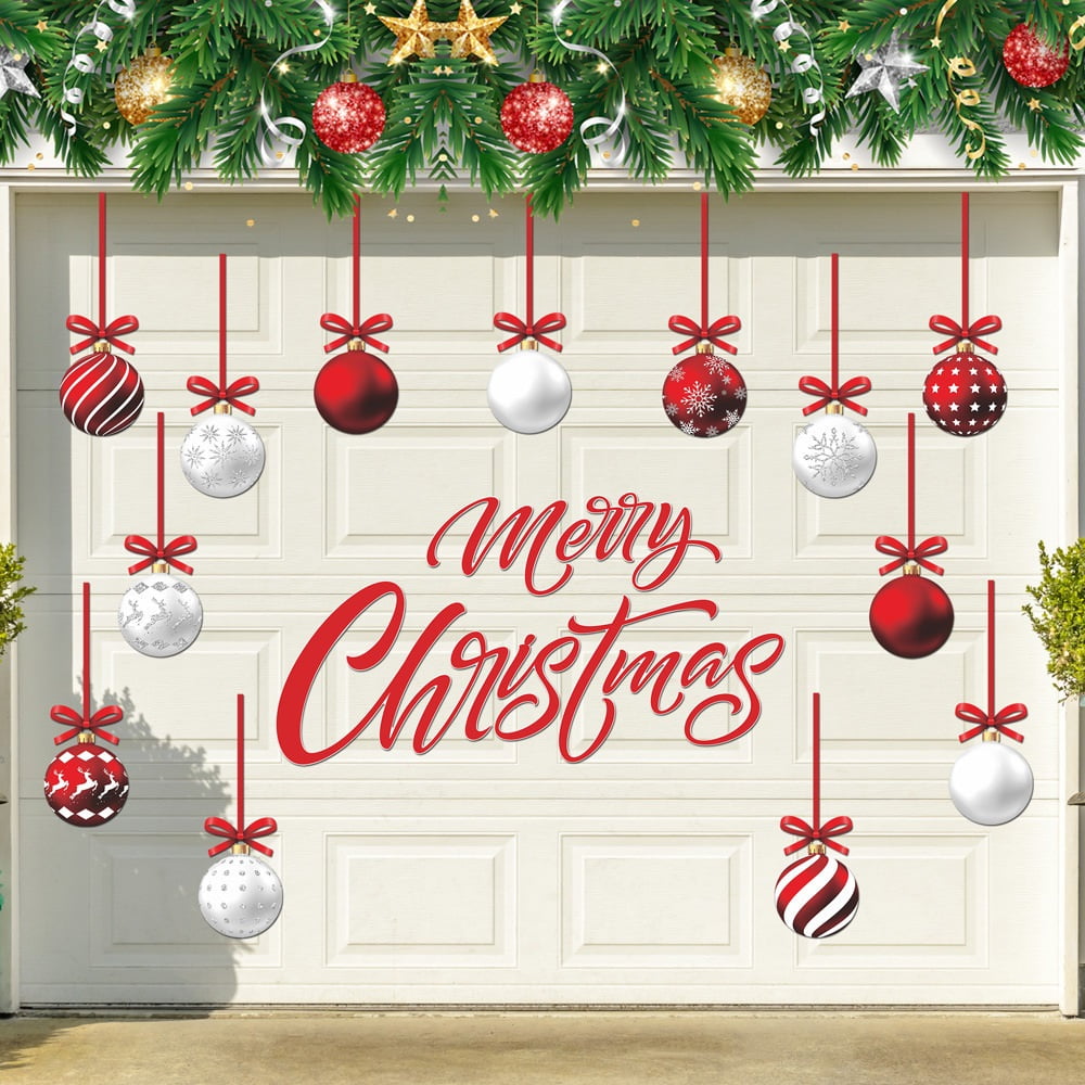 Christmas Magnetic Garage Door Decorations Outdoor Holiday Magnets ...