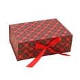 thumbnail image 1 of Christmas Magnetic Gift Box with Satin Ribbon Bow, Decorative Paper Present Packaging for Holiday Gifting, 1 Count, 1 of 5