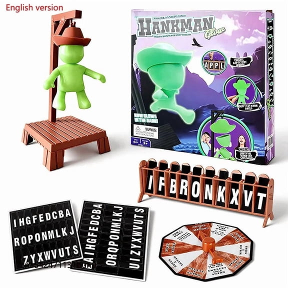Christmas Magnetic Hangman Board Games Mystery Guessing Word Game Glow In The Dark Guessing Word Before Hank Falls Table Game