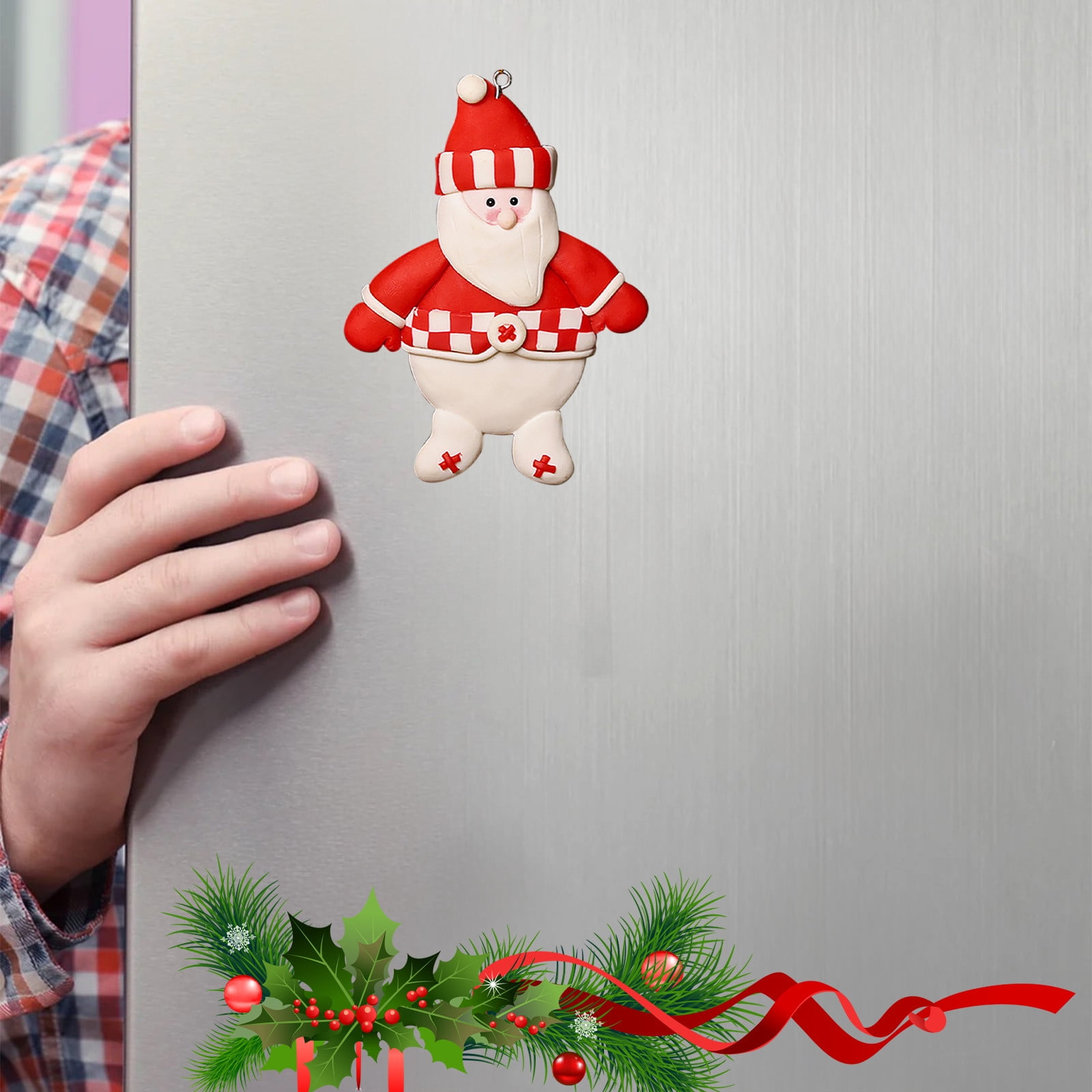 Christmas Magnets, Fridge Magnets, Christmas Tree Snowman Santa Claus ...