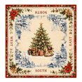 thumbnail image 1 of Christmas Mahjong Mat, 31.5×31.5 Inches, Mahjong Mat for Table|Anti-Slip | Noise Reduction | Waterproof | Wrinkle-Free, Mah jongg Mat Transported in Curly Packaging, No Creases with Bag, 1 of 5