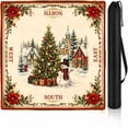thumbnail image 1 of Christmas Mahjong Mat,31.5 Inch Mah Jongg Table Mat | Soft Diatom Mud Surface Steadies Tile Play, Quiets Clacking, Protects Tabletops, And Comes With A Storage Bag, 1 of 7