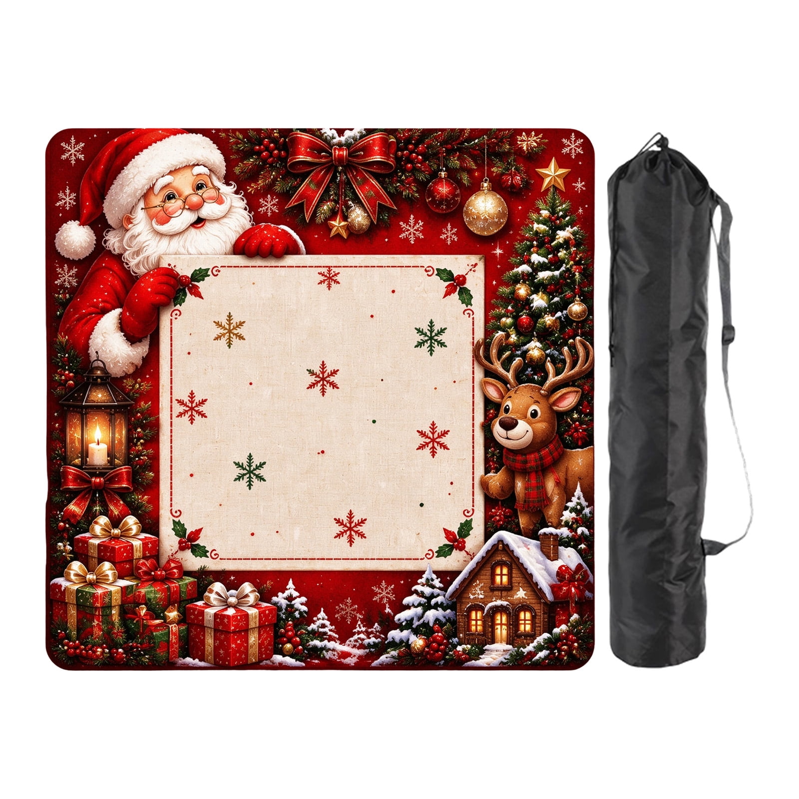 Christmas Mahjong Mat With Bag 31.5
