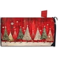 thumbnail image 1 of Christmas Mailbox Cover Magnetic Standard Size 21 X 18 Winter Christmas Tree Snowflake Waterproof Post Box Cover Wraps Garden Yard Decor for Outdoor, 1 of 1