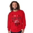 thumbnail image 1 of Christmas Make It Rain Dear Santa Unisex Plus Fleece Graphic Sweatshirt Brisco Brands 4X, 1 of 4