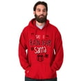 thumbnail image 1 of Christmas Make It Rain Dear Santa Unisex Plus Fleece Graphic Hoodie Brisco Brands 3X, 1 of 4