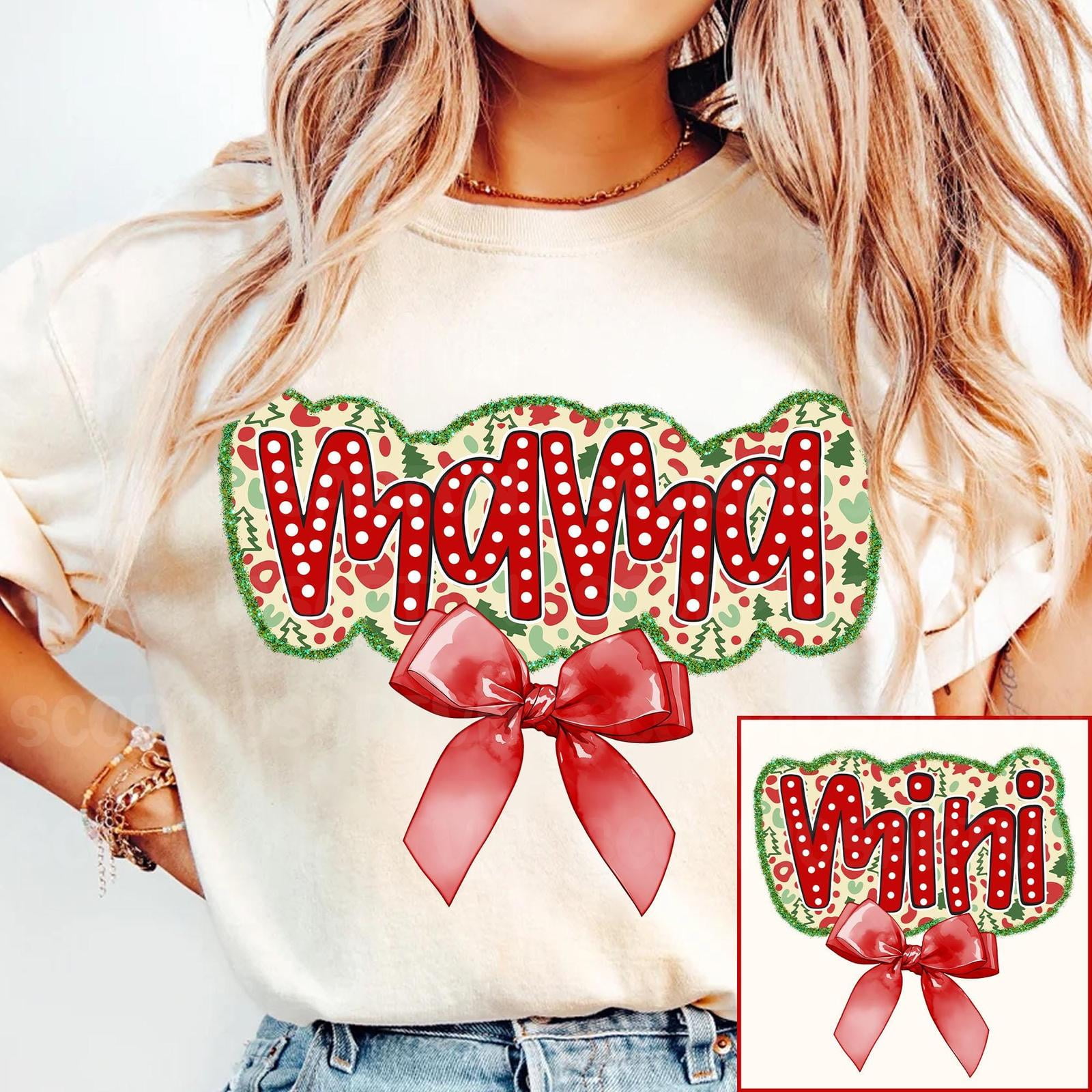 Christmas Mama Coquette Png, Christmas Png,