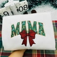 thumbnail image 1 of Christmas Mama Embroidery Shirt, Christmas Mama Embroidered Sweatshirt, Family Christmas Crewneck, Holiday Mom Shirt, Family Christmas Mom, 1 of 5
