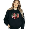 thumbnail image 1 of Christmas Mama Sweatshirt Cute Women Casual Mom Holiday Gifts Long Sleeve Graphic Shirts Xmas Pullover Tops, 1 of 4