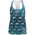 thumbnail image 1 of Christmas Manatee Floaty Potato Pattern All Over Womens Work Out Tank Top Multi SM, 1 of 2