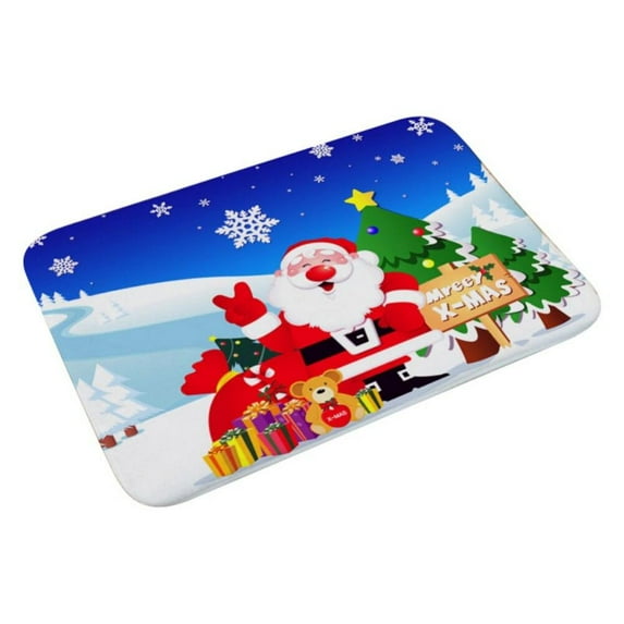 Christmas Mat Holiday Welcome Doormat Multicolor Bath Rugs 15.75x23.62 Inch, A7