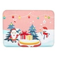 thumbnail image 1 of Christmas Mat Santa Claus Carpet Red Gift Living Room Bedroom Door Mat Snowman Foot Mat, 1 of 5